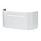 Flex-A-Spout Amerimax 2.5 in. H X 4.5 in. W X 1.75 in. L White Aluminum Downspout Bracket 3PC30W50U - alternate 1